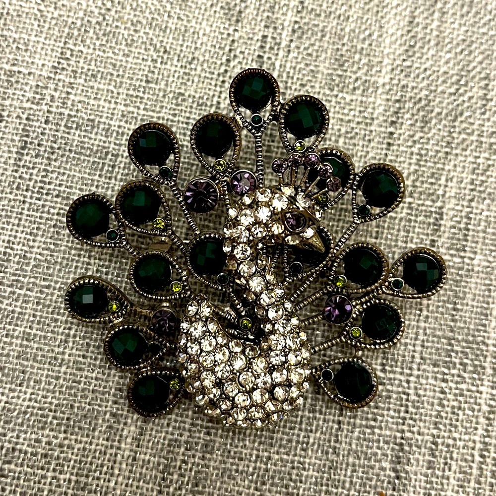 Peacock 🦚 Brooch.